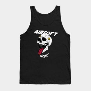 Airsoft Family - Cool White Skull Tank Top